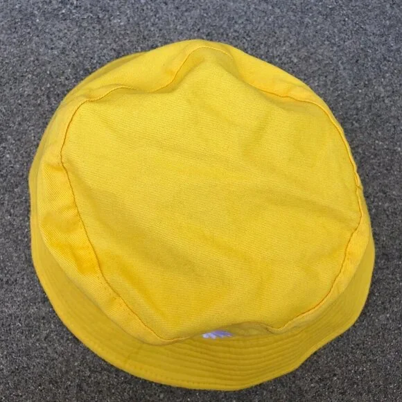 Reversible Bucket Hat Daisy Flower Yellow Khaki Beige Cap One Size Unisex Adult - Picture 4 of 5